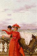 Vittorio Matteo Corcos Looking Out To Sea china oil painting artist